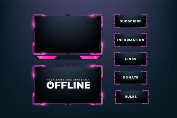 Download Live Gaming Screen Interface Template - Gaming Collection