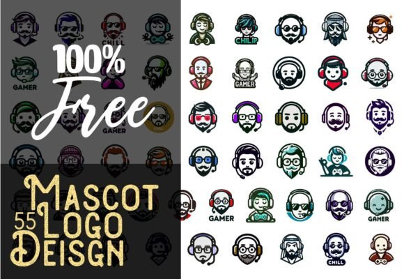 Download 55 Mascot Gaming Logo Bundle | Streamer - Gaming Collection