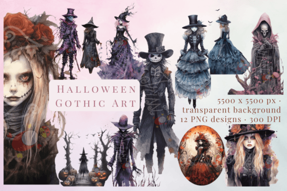 Download Spooky Art Scarecrow Skeleton Collection - Spooky art Collection