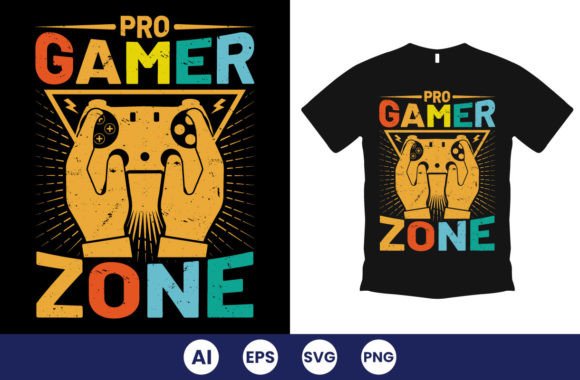 Download Pro Gamer Zone Gaming T-Shirt Design - Gaming Collection