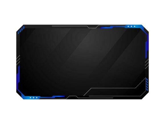 Download Futuristic Gaming Screen and Border Svg - Gaming Collection